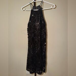 Everly Black Sequin Dress